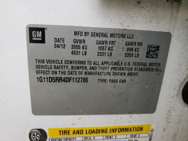Photo 10 from auction – 2013 CHEVROLET MALIBU 1LT with VIN 1G11D5RR4DF112786
