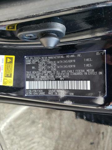 Photo 10 from auction – 2017 TOYOTA HIGHLANDER with VIN 5TDZZRFH3HS212494
