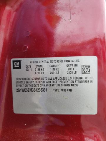 Photo 10 from auction – 2011 CHEVROLET IMPALA LTZ with VIN 2G1WC5EM3B1236331