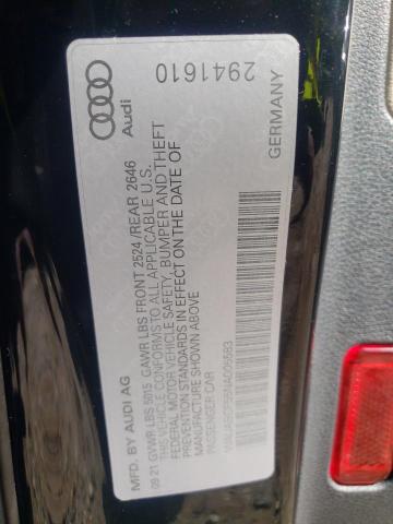 Photo 10 from auction – 2022 AUDI A5 PREMIUM with VIN WAUABCF55NA005583