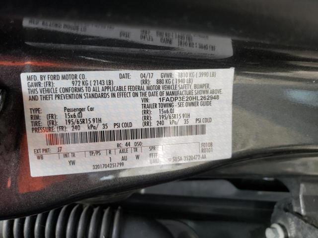 Photo 10 from auction – 2017 FORD FOCUS S with VIN 1FADP3E20HL262948
