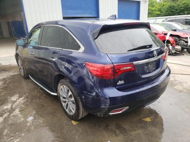 Photo 3 from auction – 2014 ACURA MDX TECHNO with VIN 5FRYD4H45EB033766