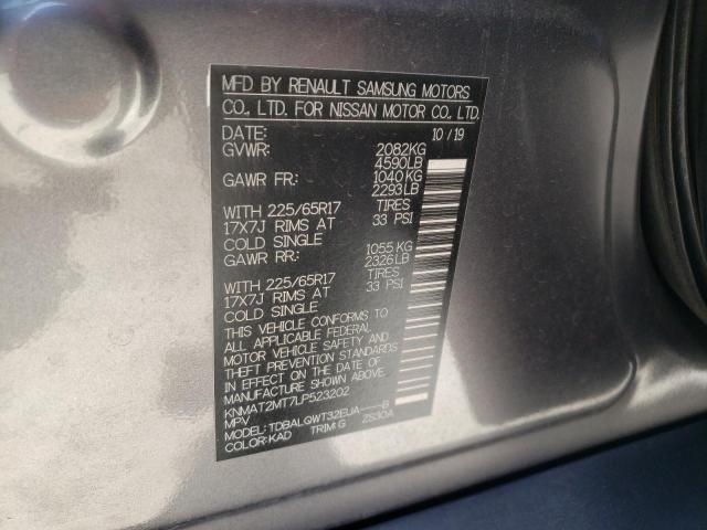 Photo 10 from auction – 2020 NISSAN ROGUE S with VIN KNMAT2MT7LP523202