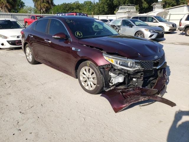KIA OPTIMA EX 2016 with VIN 5XXGU4L38GG001695 - Photo from auction