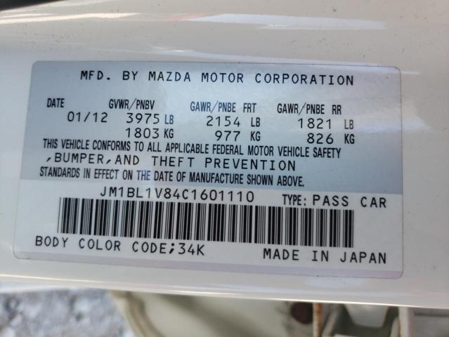 Photo 10 from auction – 2012 MAZDA 3 I with VIN JM1BL1V84C1601110