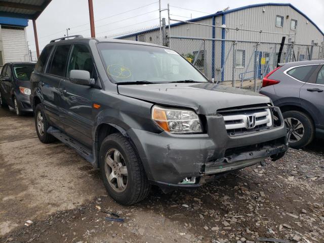 HONDA PILOT EXL 2007 with VIN 2HKYF18687H508052 - Photo from auction