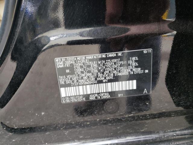 Photo 10 from auction – 2011 TOYOTA RAV4 with VIN 2T3ZF4DV5BW094040
