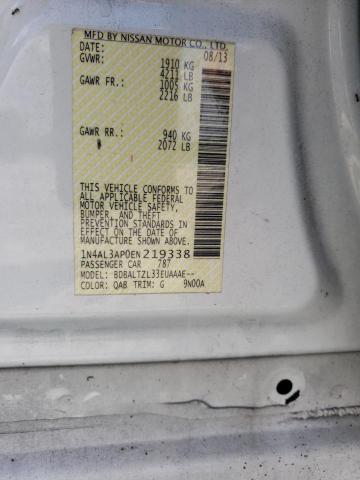 Photo 10 from auction – 2014 NISSAN ALTIMA 2.5 with VIN 1N4AL3AP0EN219338