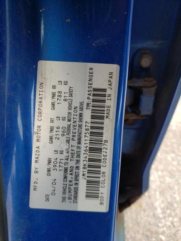 Photo 10 from auction – 2004 MAZDA 3 HATCHBAC with VIN JM1BK343641175877