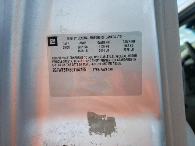 Photo 10 from auction – 2009 CHEVROLET IMPALA 1LT with VIN 2G1WT57N391152185