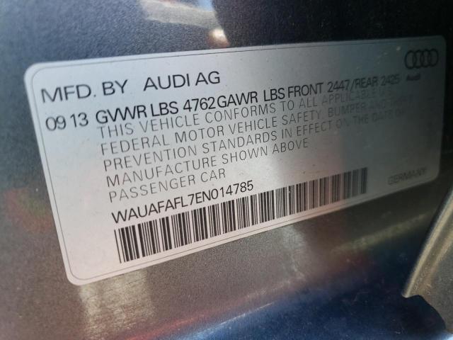 Photo 10 from auction – 2014 AUDI A4 PREMIUM with VIN WAUAFAFL7EN014785
