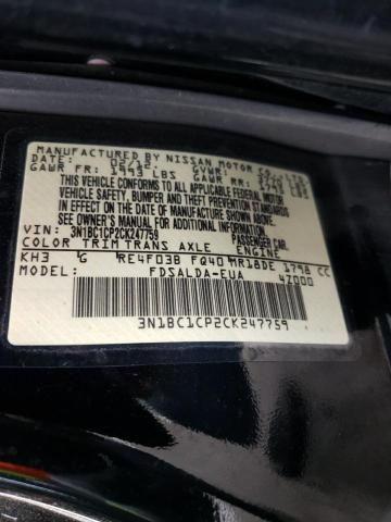 Photo 10 from auction – 2012 NISSAN VERSA S with VIN 3N1BC1CP2CK247759