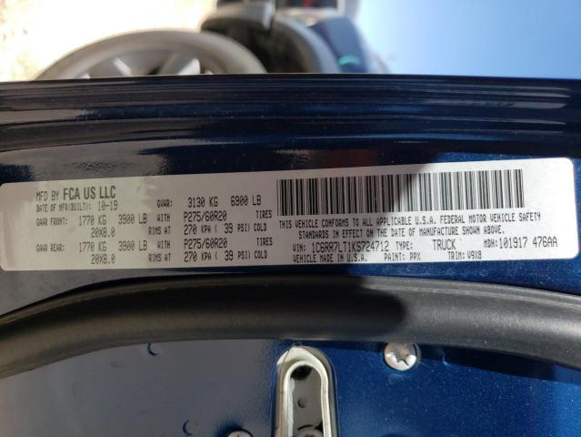 Photo 10 from auction – 2019 RAM 1500 CLASS with VIN 1C6RR7LT1KS724712