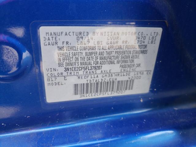 Photo 10 from auction – 2015 NISSAN VERSA NOTE with VIN 3N1CE2CP5FL379207