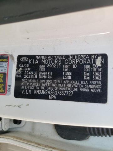 Photo 10 from auction – 2016 KIA SOUL with VIN KNDJN2A26G7337727
