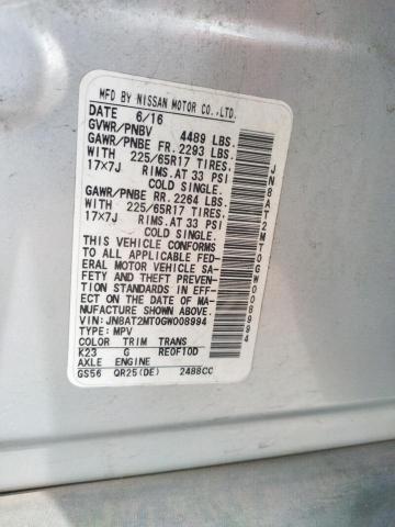 Photo 10 from auction – 2016 NISSAN ROGUE S with VIN JN8AT2MT0GW008994