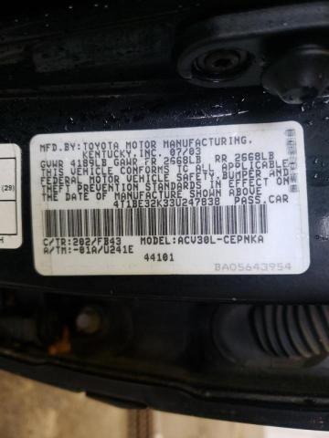 Photo 10 from auction – 2003 TOYOTA CAMRY LE with VIN 4T1BE32K33U247838