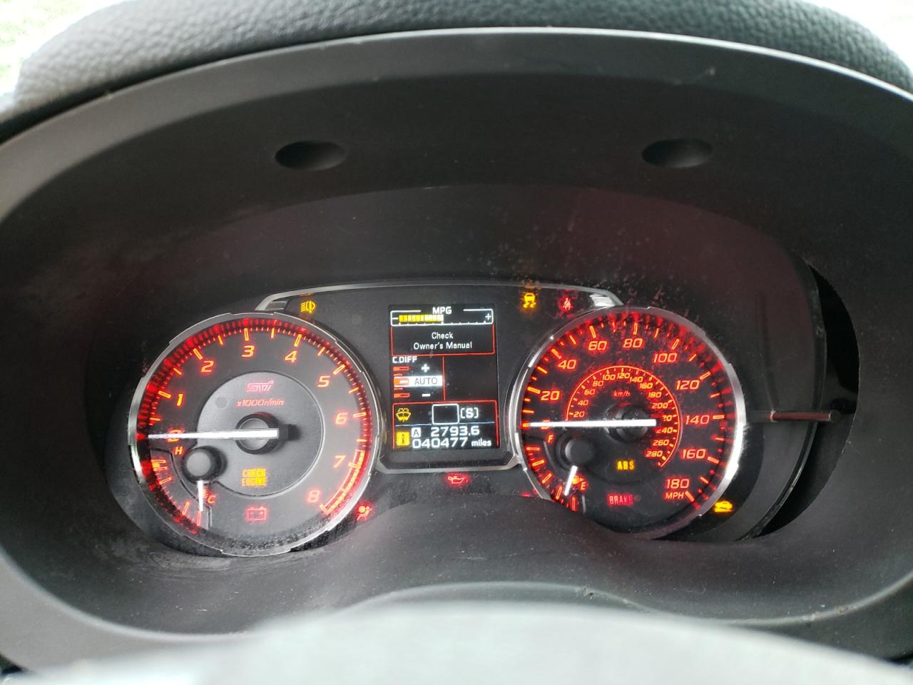 Photo 13 from auction – 2016 SUBARU WRX STI with VIN JF1VA2V67G9823662