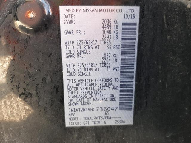 Photo 10 from auction – 2017 NISSAN ROGUE S with VIN 5N1AT2MT9HC736047