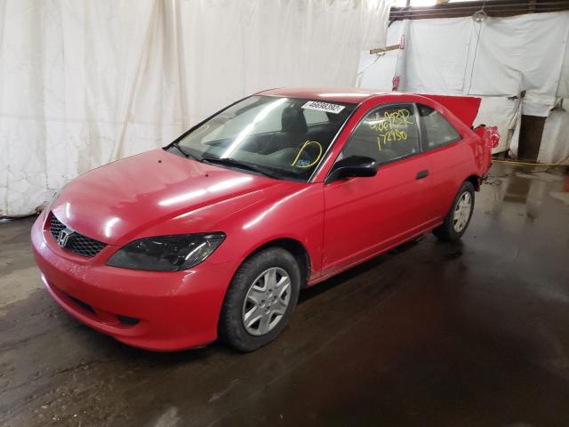 Photo 2 from auction – 2004 HONDA CIVIC DX V with VIN 1HGEM21134L068568