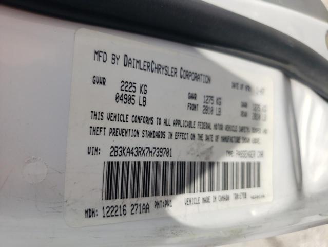 Photo 10 from auction – 2007 DODGE CHARGER SE with VIN 2B3KA43RX7H739701
