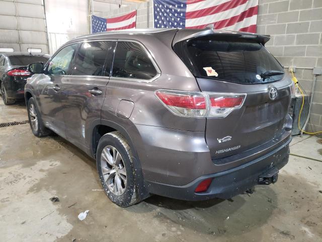 Photo 3 from auction – 2015 TOYOTA HIGHLANDER with VIN 5TDJKRFH5FS208493