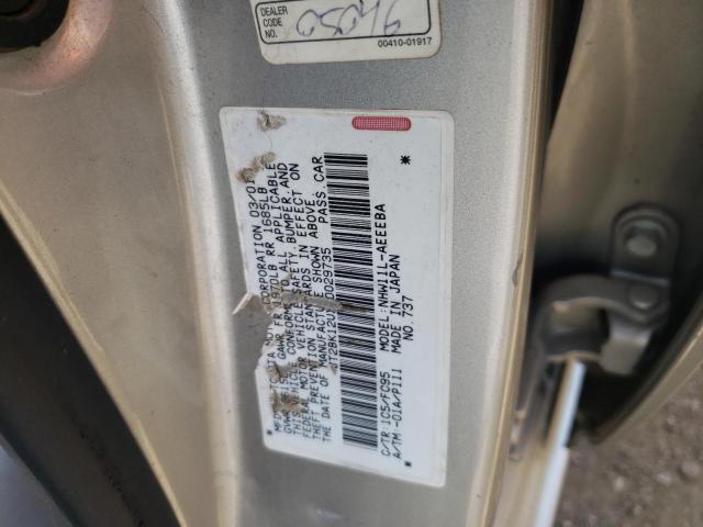Photo 10 from auction – 2001 TOYOTA PRIUS with VIN JT2BK12UX10029735