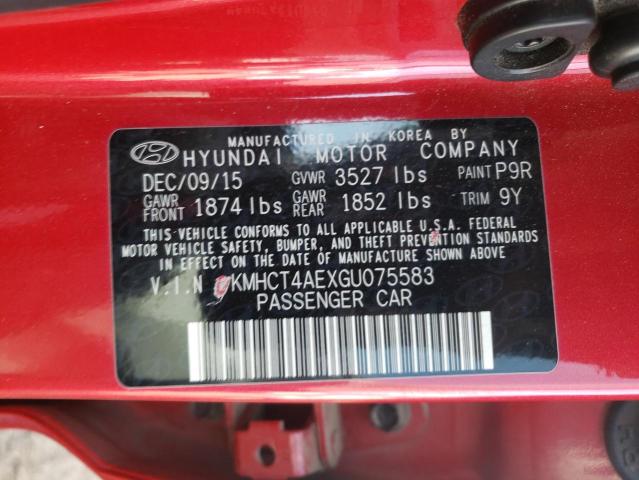 Photo 10 from auction – 2016 HYUNDAI ACCENT SE with VIN KMHCT4AEXGU075583
