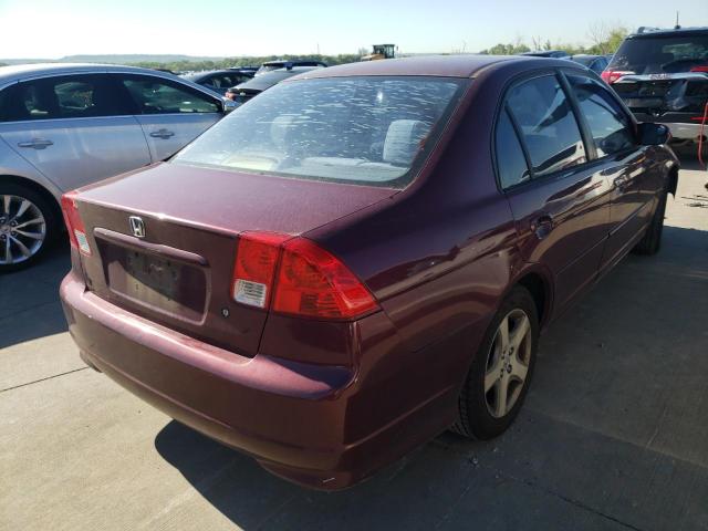 Photo 4 from auction – 2004 HONDA CIVIC EX with VIN 2HGES26724H501667