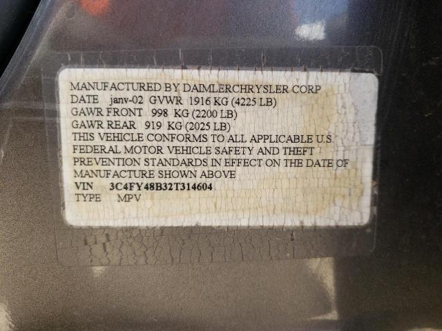 Photo 10 from auction – 2002 CHRYSLER PT CRUISER with VIN 3C4FY48B32T314604
