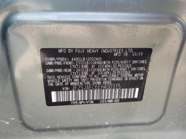 Photo 10 from auction – 2014 SUBARU FORESTER 2 with VIN JF2SJAEC6EH400315