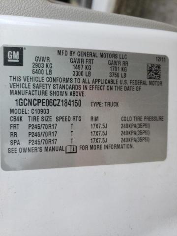Photo 10 from auction – 2012 CHEVROLET SILVERADO with VIN 1GCNCPE06CZ184150