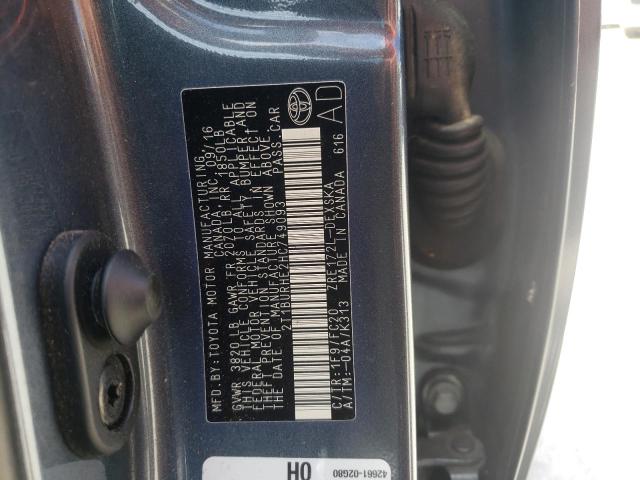 Photo 10 from auction – 2017 TOYOTA COROLLA L with VIN 2T1BURHE2HC749093