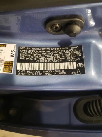 Photo 10 from auction – 2005 TOYOTA PRIUS with VIN JTDKB20U257056070