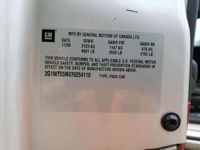 Photo 10 from auction – 2007 CHEVROLET IMPALA LT with VIN 2G1WT55N979254110