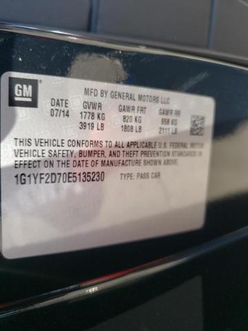 Photo 10 from auction – 2014 CHEVROLET CORVETTE S with VIN 1G1YF2D70E5135230