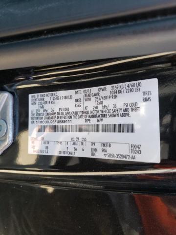 Photo 10 from auction – 2015 FORD ESCAPE TIT with VIN 1FMCU0J93FUB89111