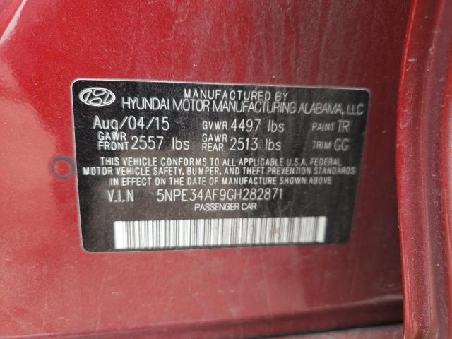 Photo 10 from auction – 2016 HYUNDAI SONATA with VIN 5NPE34AF9GH282871