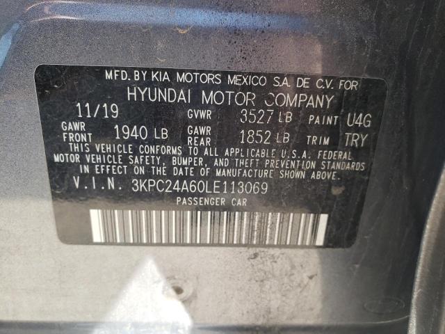 Photo 10 from auction – 2020 HYUNDAI ACCENT SE with VIN 3KPC24A60LE113069