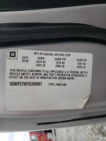Photo 10 from auction – 2000 CADILLAC DEVILLE DT with VIN 1G6KF5796YU268681