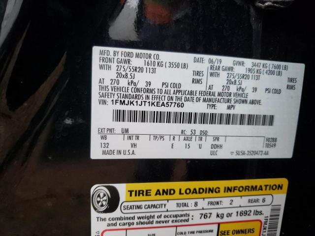 Photo 10 from auction – 2019 FORD EXPEDITION with VIN 1FMJK1JT1KEA57760