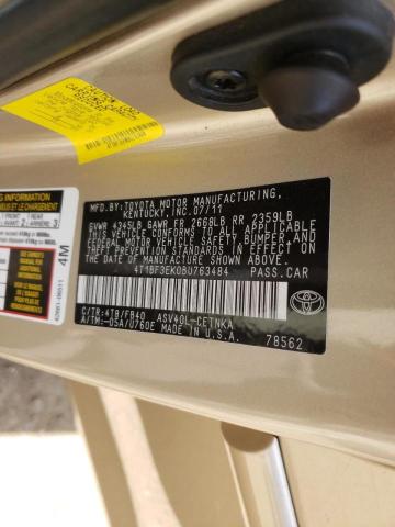 Foto 10 de la subasta – 2011 TOYOTA CAMRY BASE con VIN 4T1BF3EK0BU763484