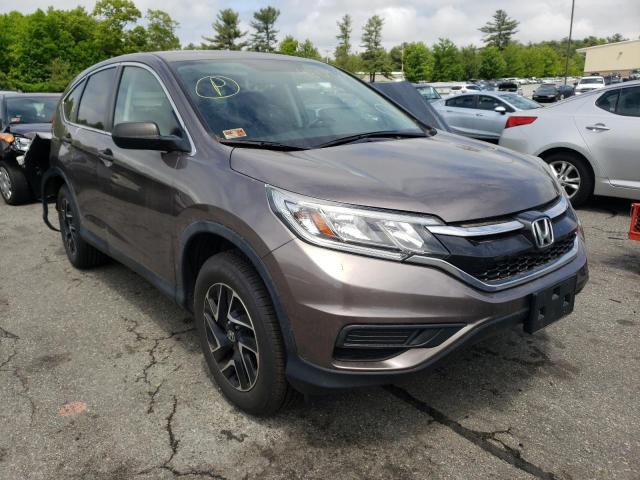 HONDA CR-V SE 2016 with VIN 5J6RM4H47GL134839 - Photo from auction