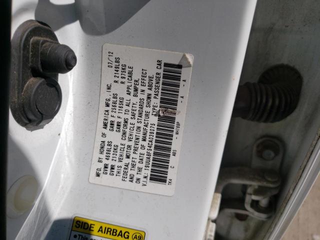 Photo 10 from auction – 2012 ACURA TL with VIN 19UUA8F54CA039075