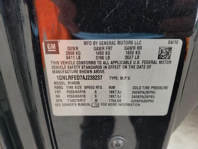 Photo 10 from auction – 2010 CHEVROLET TRAVERSE L with VIN 1GNLRFED7AJ238237