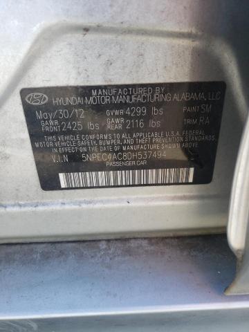 Photo 10 from auction – 2013 HYUNDAI SONATA SE with VIN 5NPEC4AC8DH537494