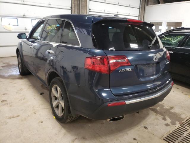 Photo 3 from auction – 2012 ACURA MDX TECHNO with VIN 2HNYD2H36CH514091