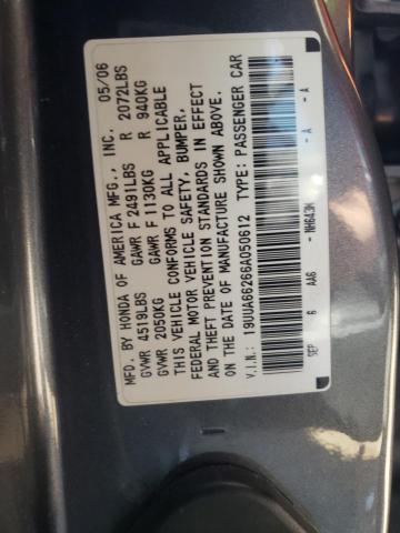 Photo 1 from auction – 2006 ACURA 3.2TL with VIN 19UUA66266A050612