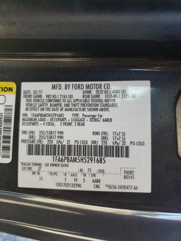 Photo 10 from auction – 2017 FORD MUSTANG with VIN 1FA6P8AM5H5291685
