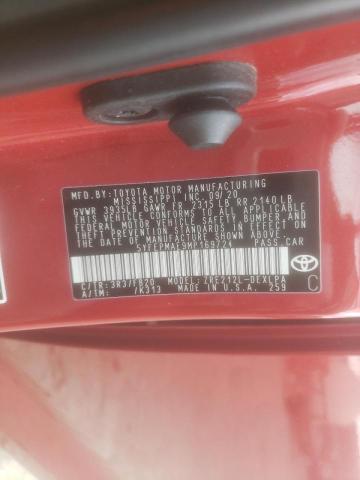 Photo 10 from auction – 2021 TOYOTA COROLLA LE with VIN 5YFEPMAE9MP169724